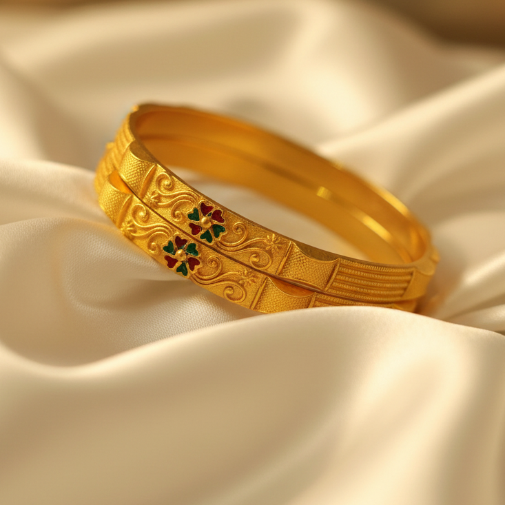 Golden bangles