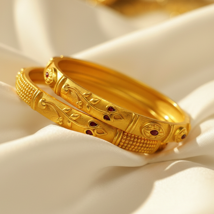 Golden bangles