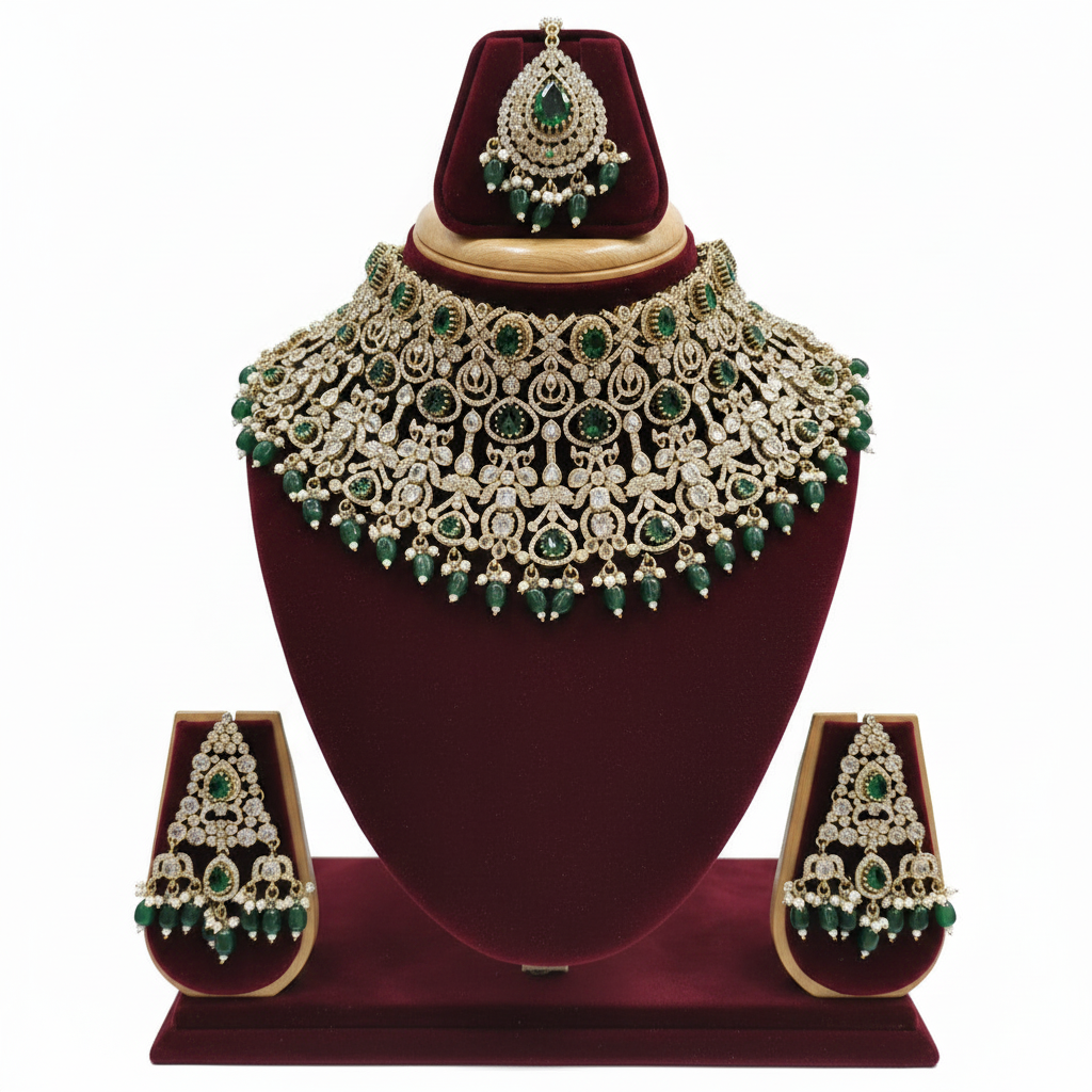 Cz bridal choker