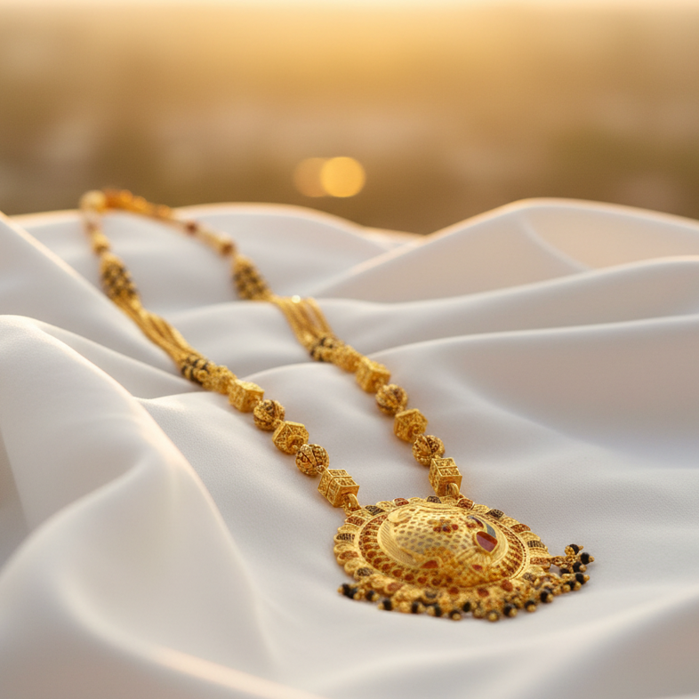 Forming fancy mangalsutra