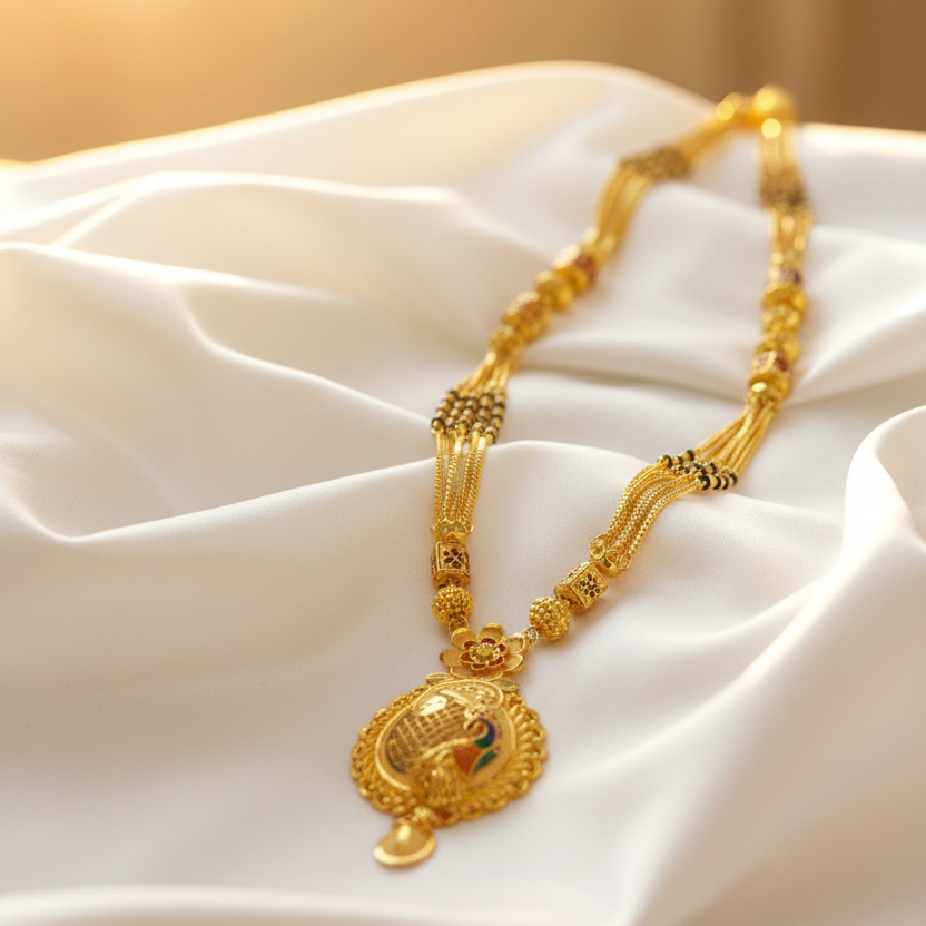 Forming fancy mangalsutra