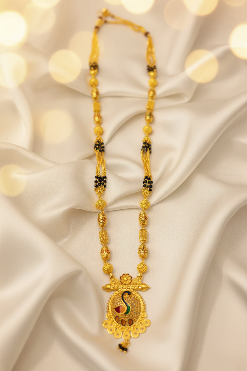 Forming fancy mangalsutra