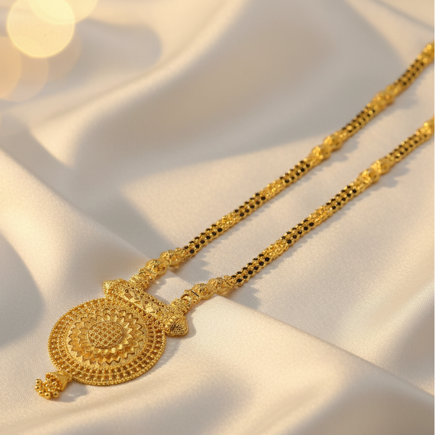 Forming fancy mangalsutra