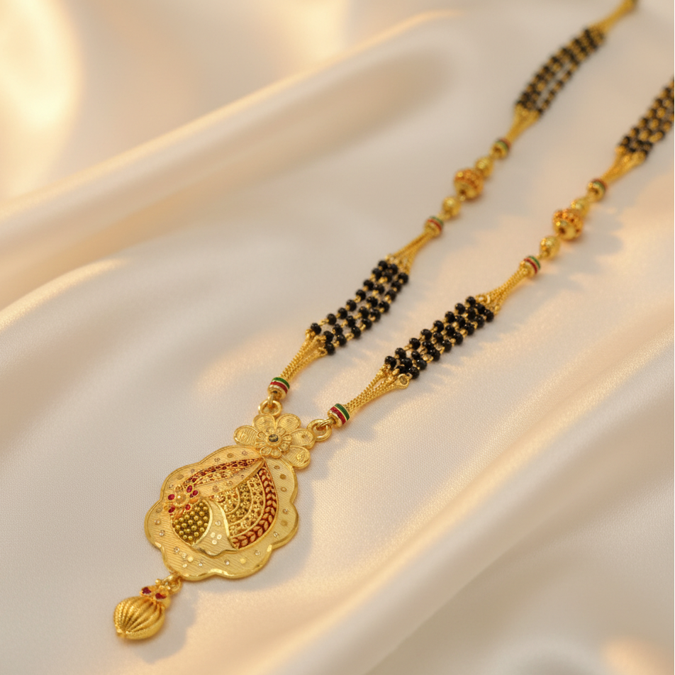 Forming fancy mangalsutra