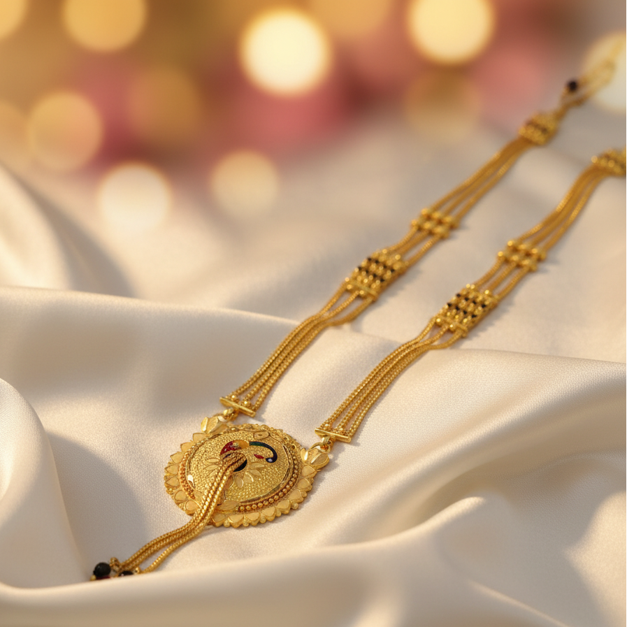 Forming fancy mangalsutra