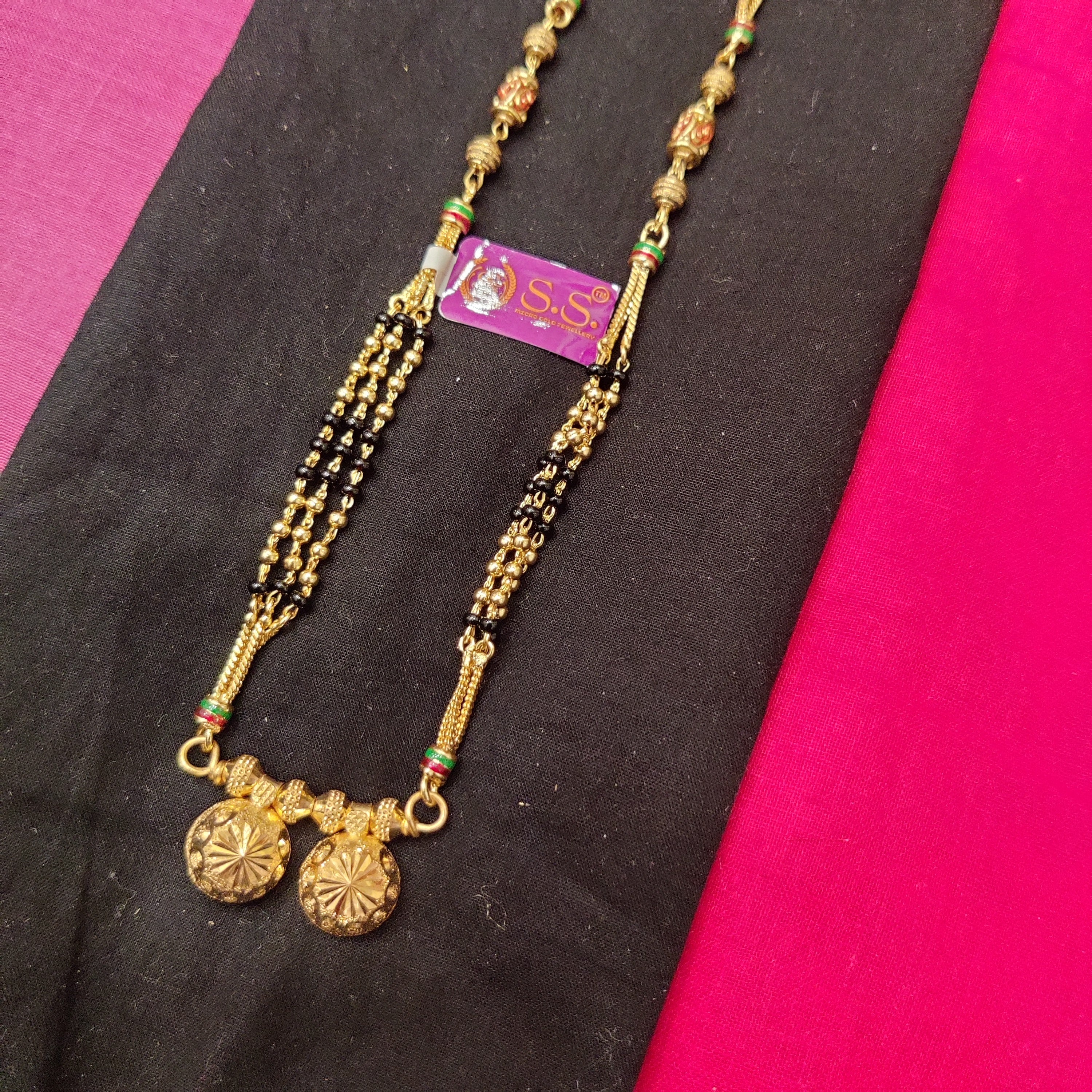 Forming fancy mangalsutra