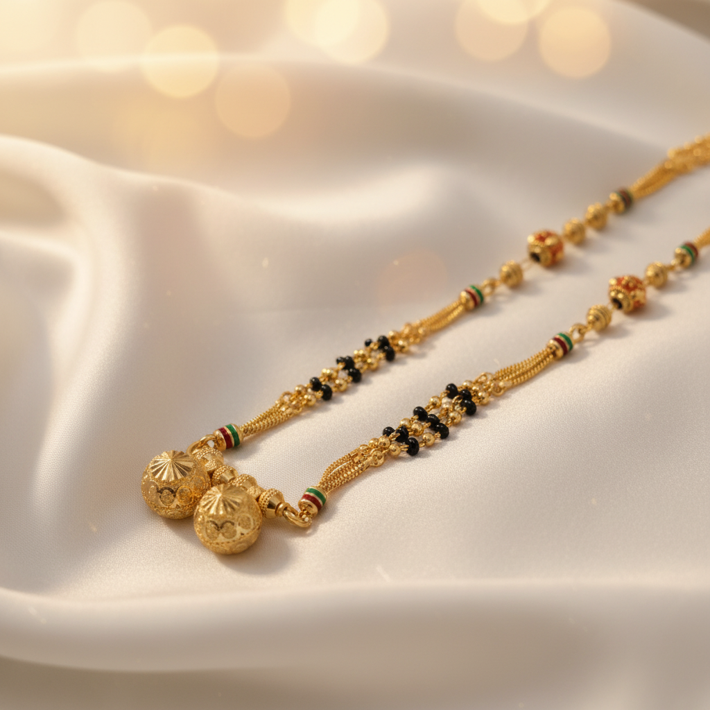 Forming fancy mangalsutra