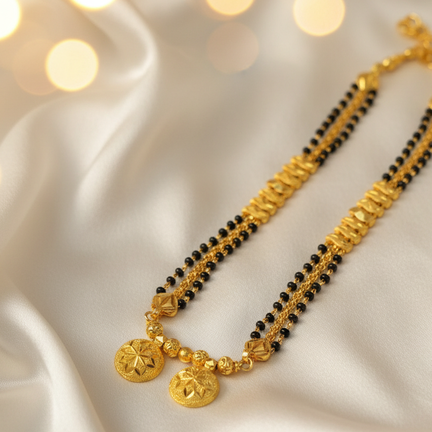 Forming fancy mangalsutra